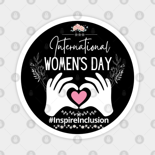 International Women's Day 2024 Inspire Inclusion Magnet by vintage-corner